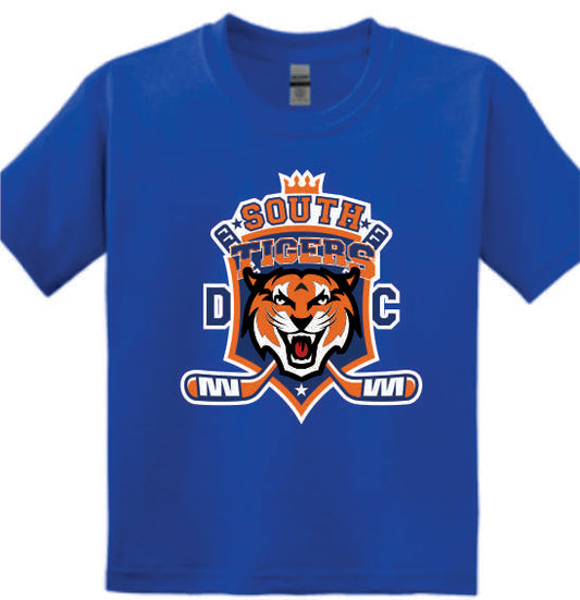 DC Tigers Blue Printed T-shirt, Youth/ Adult