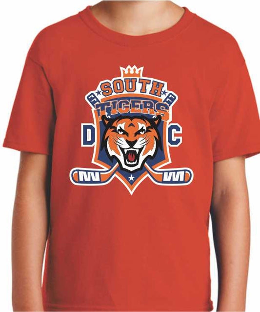 DC Tigers Orange T-shrit, Youth/ Adult